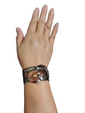 Artisan Mixed Metal Cuff Bracelet